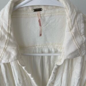 Free people White Button-Up Shirt XS